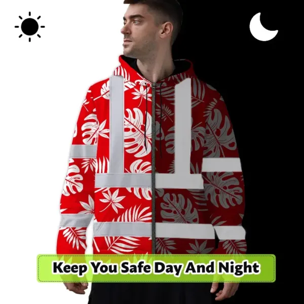 hi-vis-zip-hoodie-reflective-tapes-red-neon-flowers-custom-name-3279a.webp