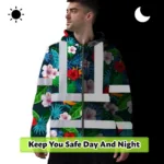 hi-vis-zip-hoodie-reflective-tapes-red-neon-pink-flowers-custom-name-8d1a3.webp