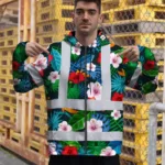 hi-vis-zip-hoodie-reflective-tapes-red-neon-pink-flowers-custom-name-b8a9e.webp