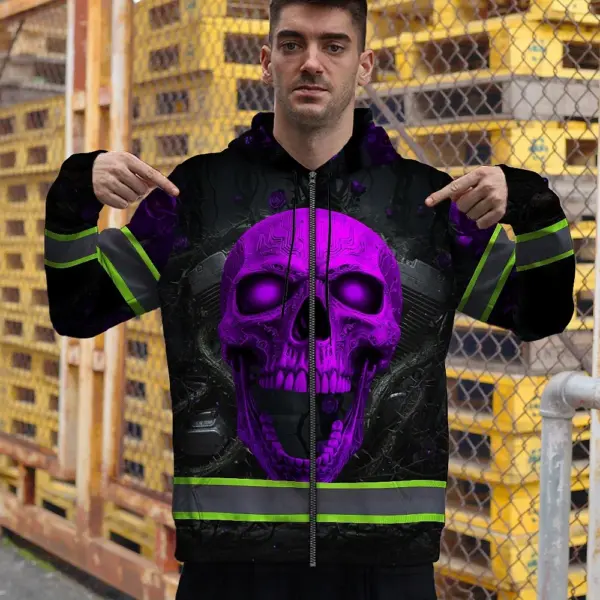 hi-vis-zip-hoodie-reflective-tapes-violet-neon-skull-custom-name-0f679.webp