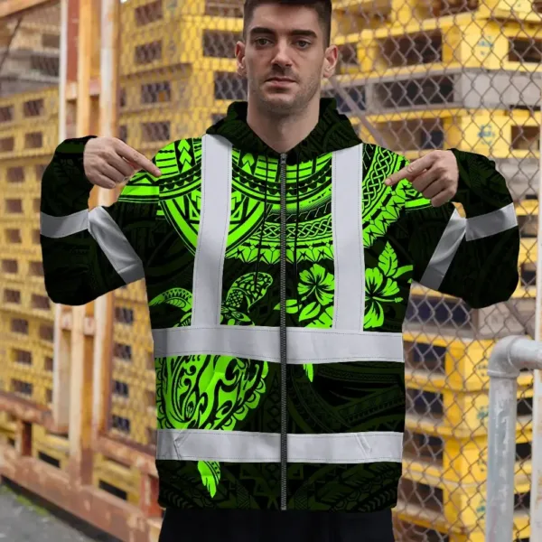 hi-vis-zip-hoodie-shirt-reflective-tapes-green-turtle-flower-7e705.webp