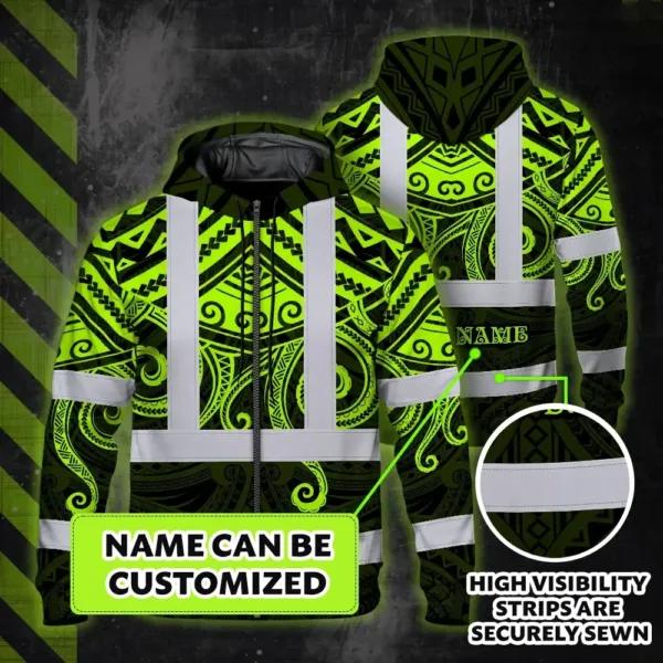 hi-vis-zip-hoodie-shirt-reflective-tapes-octopus-hawaiian-polynesian-4ee88.webp