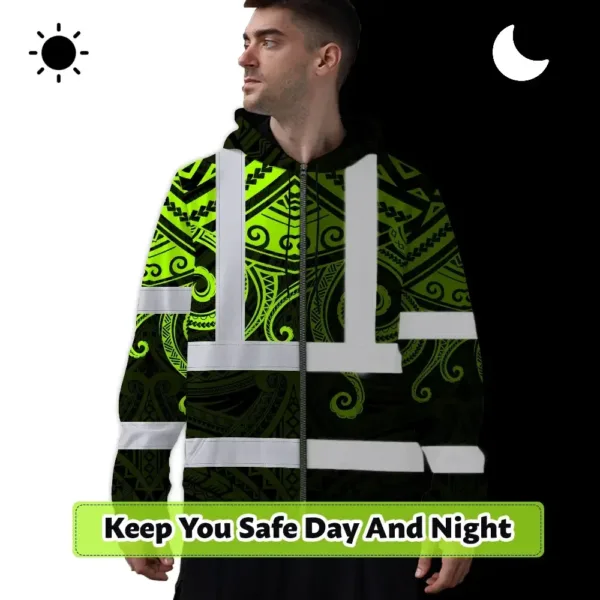 hi-vis-zip-hoodie-shirt-reflective-tapes-octopus-hawaiian-polynesian-d552d.webp