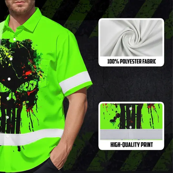 high-visibility-hawaiian-shirt-green-neon-reflective-paint-plash-fe035.webp