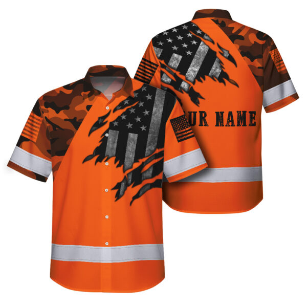 Hi-Vis-Hawaiian-Shirt-For-Men-Camo-Orange-Neon-Scratch-US-Flag-Custom-Name-Safety-Workwear-1