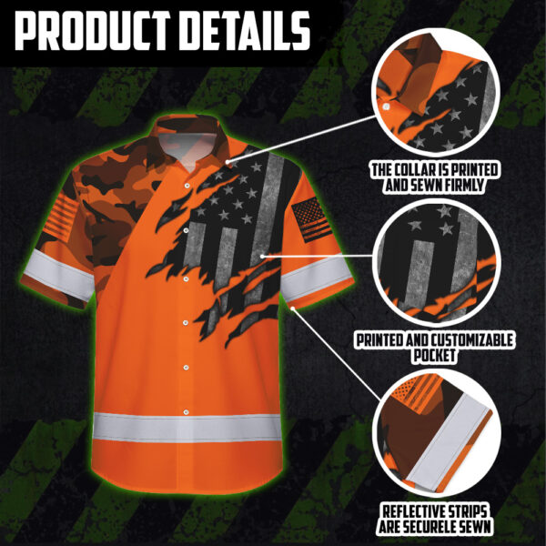 Hi-Vis-Hawaiian-Shirt-For-Men-Camo-Orange-Neon-Scratch-US-Flag-Custom-Name-Safety-Workwear-6