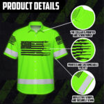 Hi-Vis-Hawaiian-Shirt-Green-Neon-Reflective-Gun-US-Flag-Custom-Name-Safety-Workwear-For-Runners,-Patriotic-6