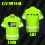 Hi-Vis-Hawaiian-Shirt-Green-Neon-Reflective-US-Flag-Custom-Name-For-Workers-Runners-Patriotic-2