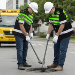 Hi-Vis-Hawaiian-Shirt-Reflective-Green-Neon-American-Flag-Custom-Name-Safety-Workwear-For-Workers,-Truckers,-Operators-5