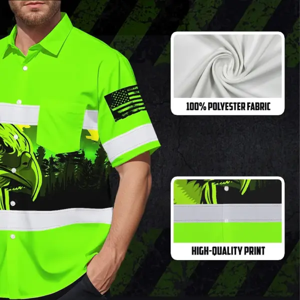 hi-vis-hawaiian-shirt-reflective-green-eagle-usa-flag-custom-name-85c92.webp