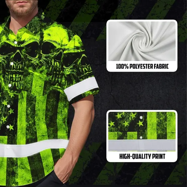 hi-vis-hawaiian-shirt-reflective-green-skull-us-flag-custom-name-66d88.webp