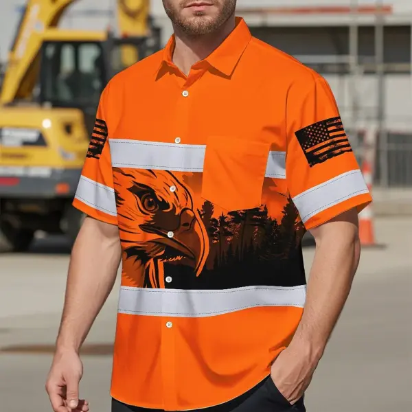 hi-vis-hawaiian-shirt-reflective-orange-eagle-usa-flag-custom-name-ae14a.webp