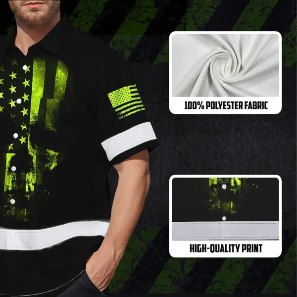 hi-vis-hawaiian-shirt-reflective-scratched-skull-us-flag-custom-name-6bd09.webp