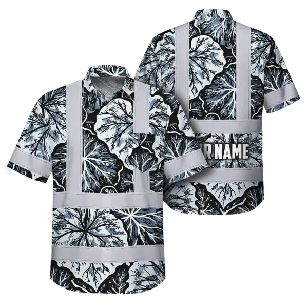 hi-vis-hawaiian-shirt-reflective-tapes-black-grey-flowers-custom-424b4.webp