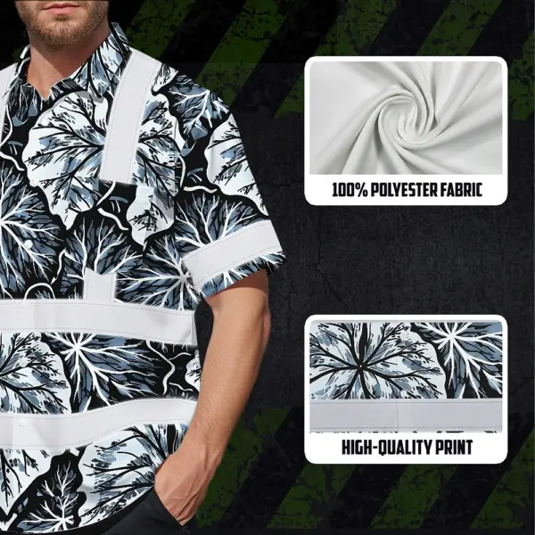 hi-vis-hawaiian-shirt-reflective-tapes-black-grey-flowers-custom-89bd1.webp
