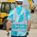 hi-vis-hawaiian-shirt-reflective-tapes-blue-neon-flowers-custom-name-bdf05.webp