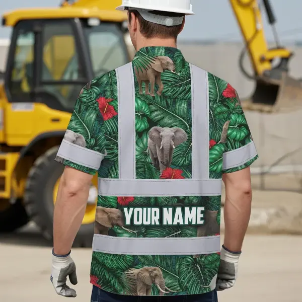 hi-vis-hawaiian-shirt-reflective-tapes-elephant-flowers-custom-name-12693.webp