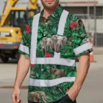 hi-vis-hawaiian-shirt-reflective-tapes-elephant-flowers-custom-name-e9f71.webp
