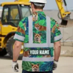 hi-vis-hawaiian-shirt-reflective-tapes-fox-flowers-custom-name-b2898.webp