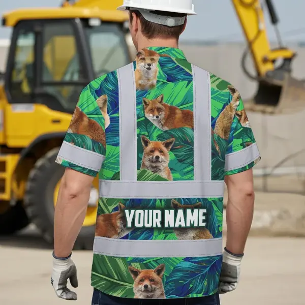 hi-vis-hawaiian-shirt-reflective-tapes-fox-flowers-custom-name-b2898.webp