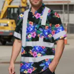 hi-vis-hawaiian-shirt-reflective-tapes-green-black-flowers-turtle-adb57.webp