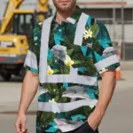 hi-vis-hawaiian-shirt-reflective-tapes-green-flowers-dolphin-custom-11100.webp