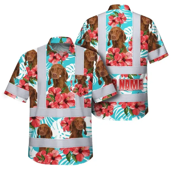 hi-vis-hawaiian-shirt-reflective-tapes-green-pink-flowers-custom-ae778.webp
