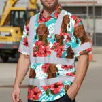 hi-vis-hawaiian-shirt-reflective-tapes-green-pink-flowers-custom-ef336.webp