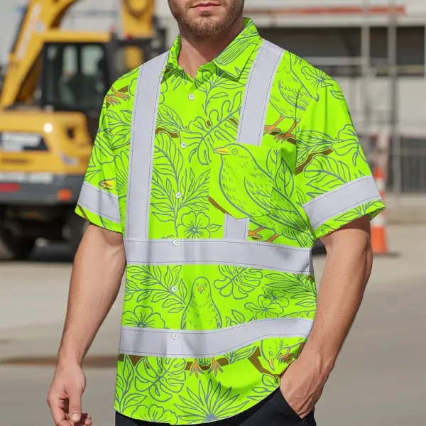 hi-vis-hawaiian-shirt-reflective-tapes-lime-neon-white-2-flowers-a709a.webp