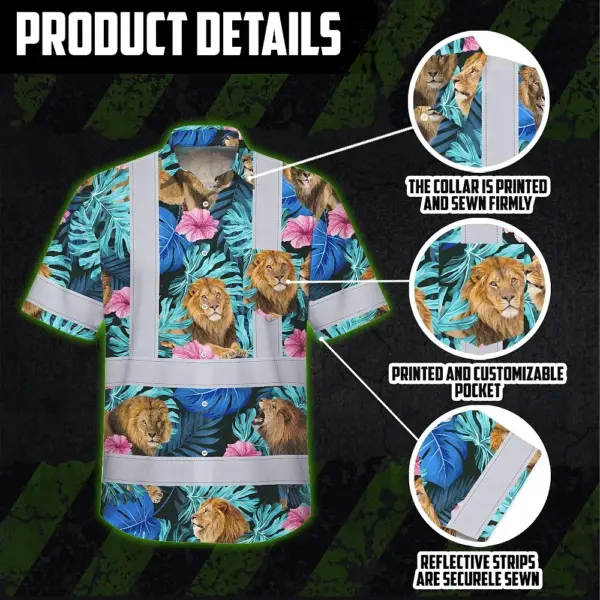hi-vis-hawaiian-shirt-reflective-tapes-lion-flowers-custom-name-8d822.webp