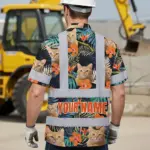 hi-vis-hawaiian-shirt-reflective-tapes-orange-flowers-custom-name-4aa8b.webp