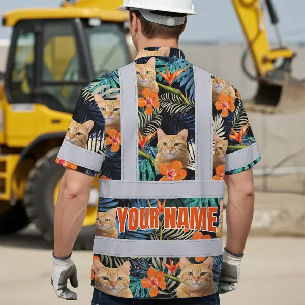 hi-vis-hawaiian-shirt-reflective-tapes-orange-flowers-custom-name-4aa8b.webp