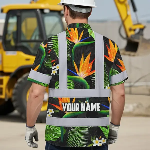 hi-vis-hawaiian-shirt-reflective-tapes-orange-neon-green-flowers-d7870.webp