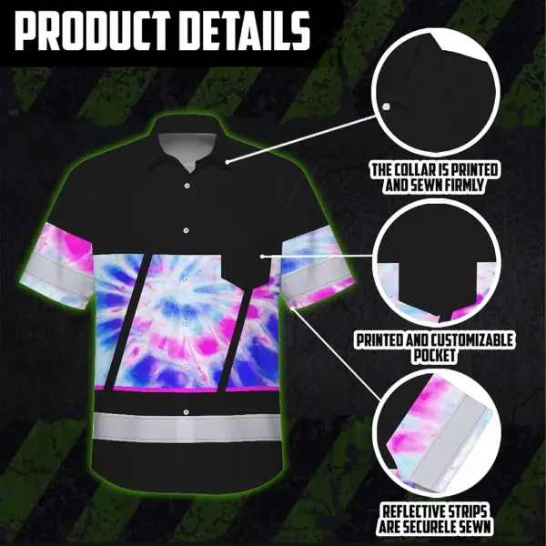 hi-vis-hawaiian-shirt-reflective-tapes-pink-blue-tie-dye-custom-name-8c56d.webp