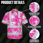 hi-vis-hawaiian-shirt-reflective-tapes-pink-neon-flowers-custom-name-160fe.webp