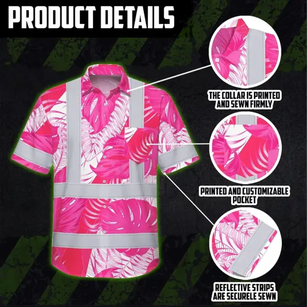 hi-vis-hawaiian-shirt-reflective-tapes-pink-neon-flowers-custom-name-38c6b.webp
