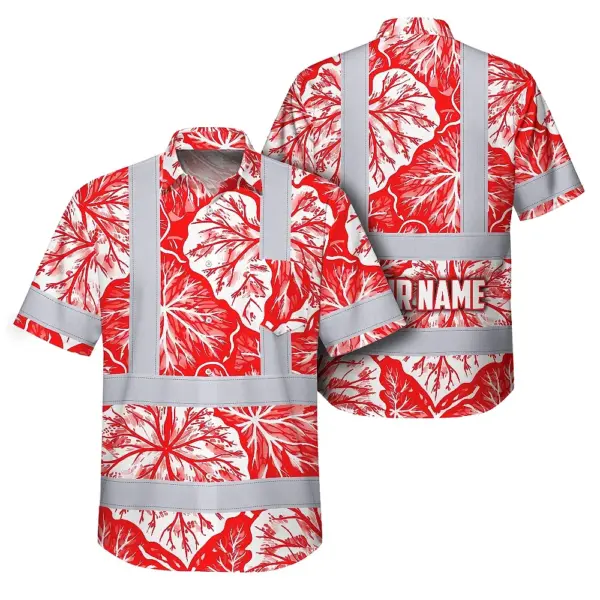 hi-vis-hawaiian-shirt-reflective-tapes-red-neon-white-flowers-custom-01386.webp