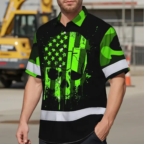 hi-vis-hawaiian-shirt-reflective-tapes-skull-camo-usa-flag-custom-cf601.webp