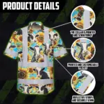 hi-vis-hawaiian-shirt-reflective-tapes-sunflower-cow-custom-name-b0759.webp
