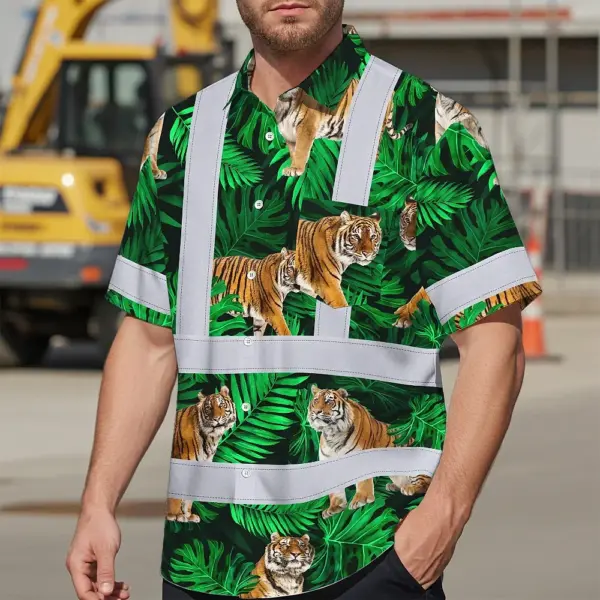 hi-vis-hawaiian-shirt-reflective-tapes-tiger-flowers-custom-name-e7fb8.webp