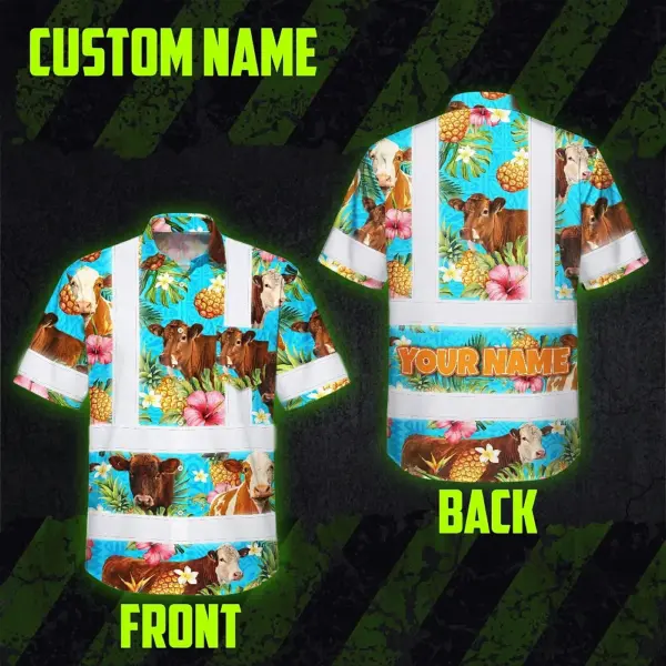 hi-vis-hawaiian-shirt-reflective-tapes-tropical-flowers-cow-custom-56ff2.webp