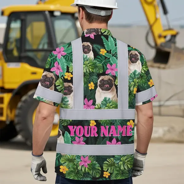 hi-vis-hawaiian-shirt-reflective-tapes-tropical-pink-flowers-custom-e0fb8.webp