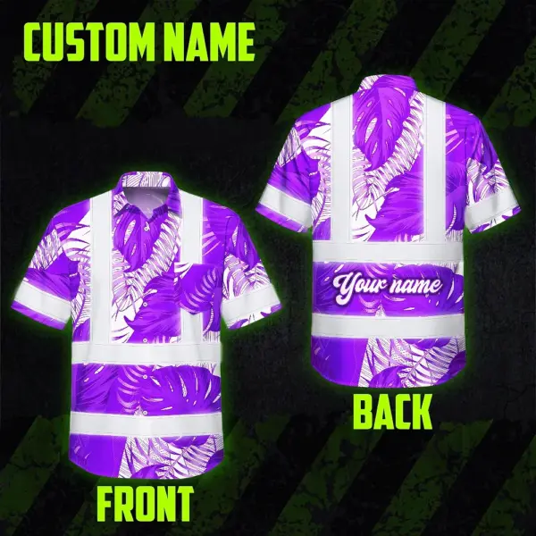 hi-vis-hawaiian-shirt-reflective-tapes-violet-neon-flowers-custom-5633f.webp