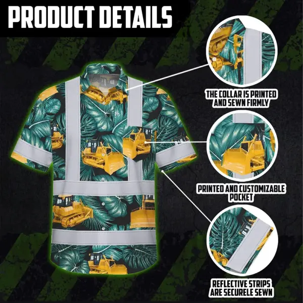 hi-vis-hawaiian-shirt-reflective-tapes-yellow-bulldozer-custom-name-bfd18.webp