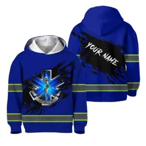 Hi Vis Hoodie Reflective Tapes Scratch On Call For Life Custom Name For Kids