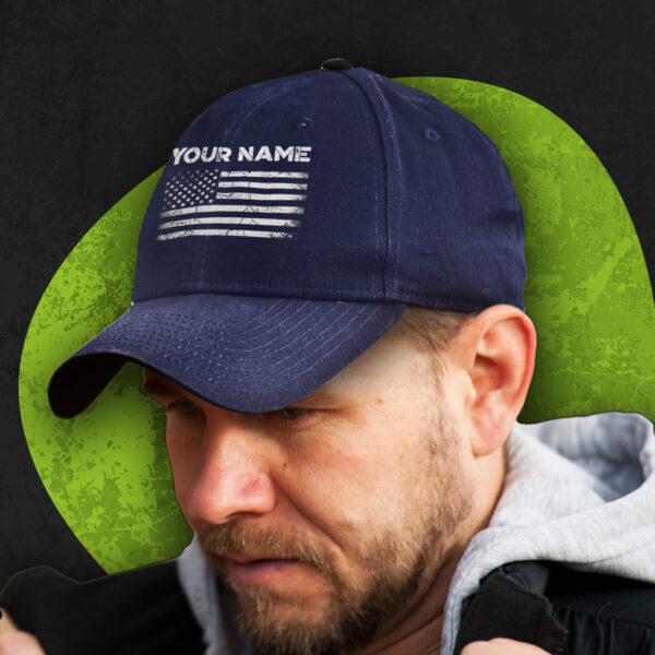 3D-Printed-Classic-Cap-Reflective-Dark-Blue-Custom-Name-Safety-Workwear-For-Workers,-Runners,-Cyclists,-Patriotic-2