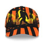 3D-Printed-Classic-Cap-Reflective-Orange-USA-Flag-With-BigFoot-1