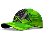 3D-Printed-Classic-Cap-Reflective-Scratch-Camo-Green-Neon-US-Flag-Safety-Workwear-For-Workers,-Runners,-Cyclists,-Patriotic-3