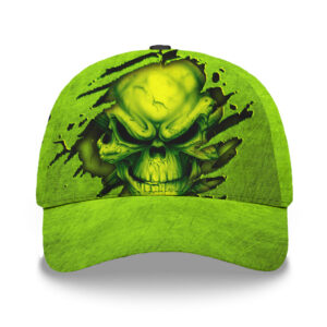 3D Printed Classic Cap Reflective Tapes Paint Flakes Skull Custom Name Safety Workwear For Workers, Runners, Cyclists, Patriotic