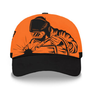 3D Printed Classic Cap Reflective Tapes Welder Custom Name Safety Workwear For Workers, Runners, Cyclists, Patriotic